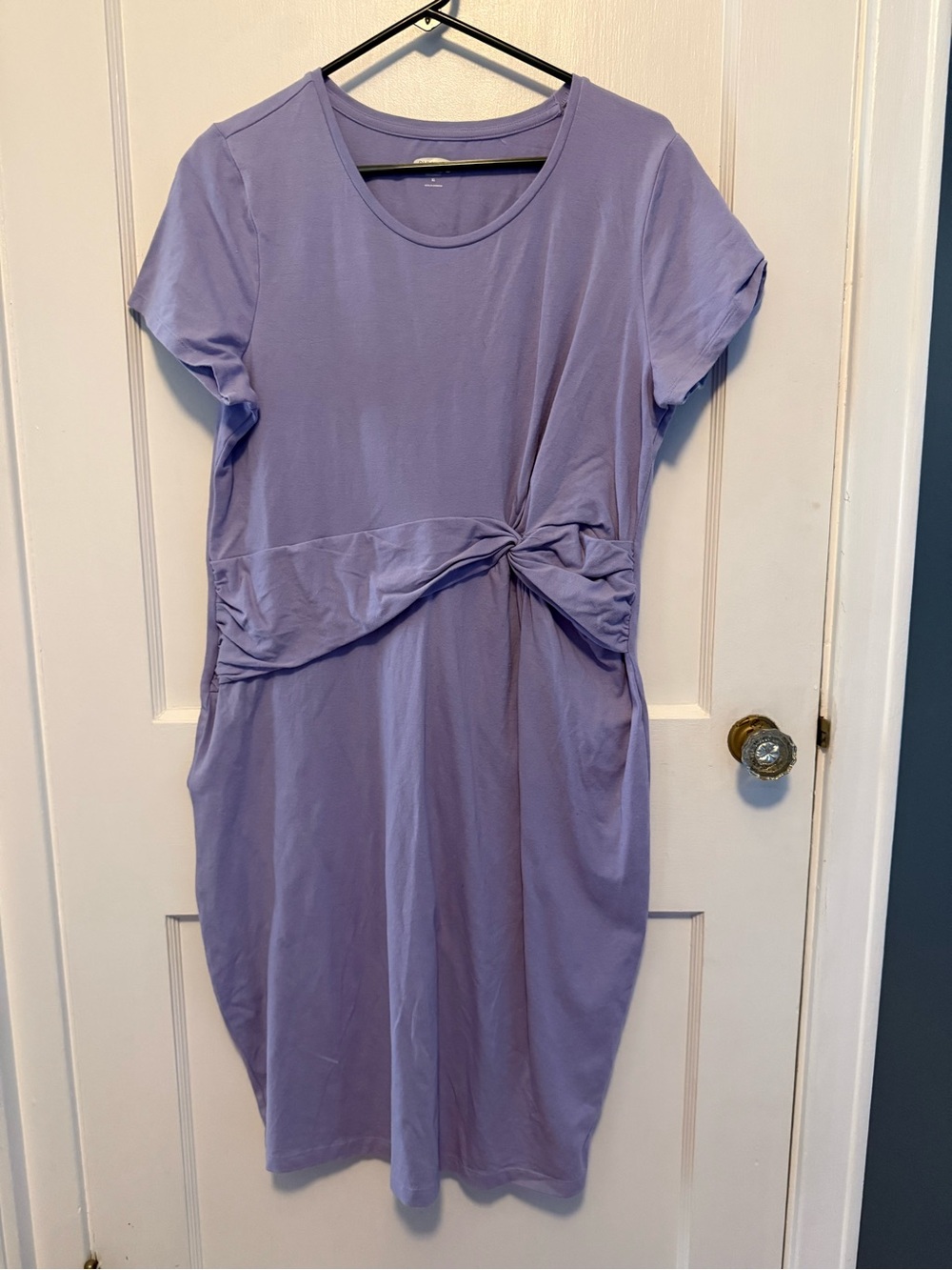 Old Navy Lavender Knot-Front Midi Dress - Women